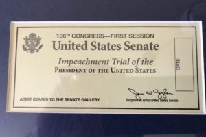 WHAT I LEARNED AT BILL CLINTON’S IMPEACHMENT TRIAL